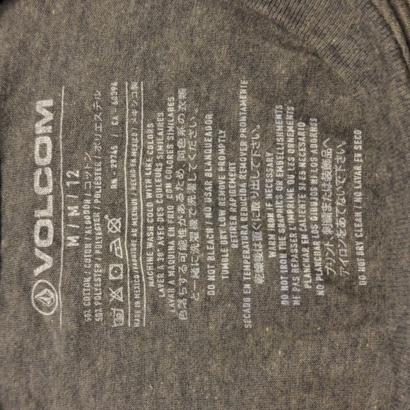 Men's VOLCOM dark green t-shirt - Picture 3 of 3